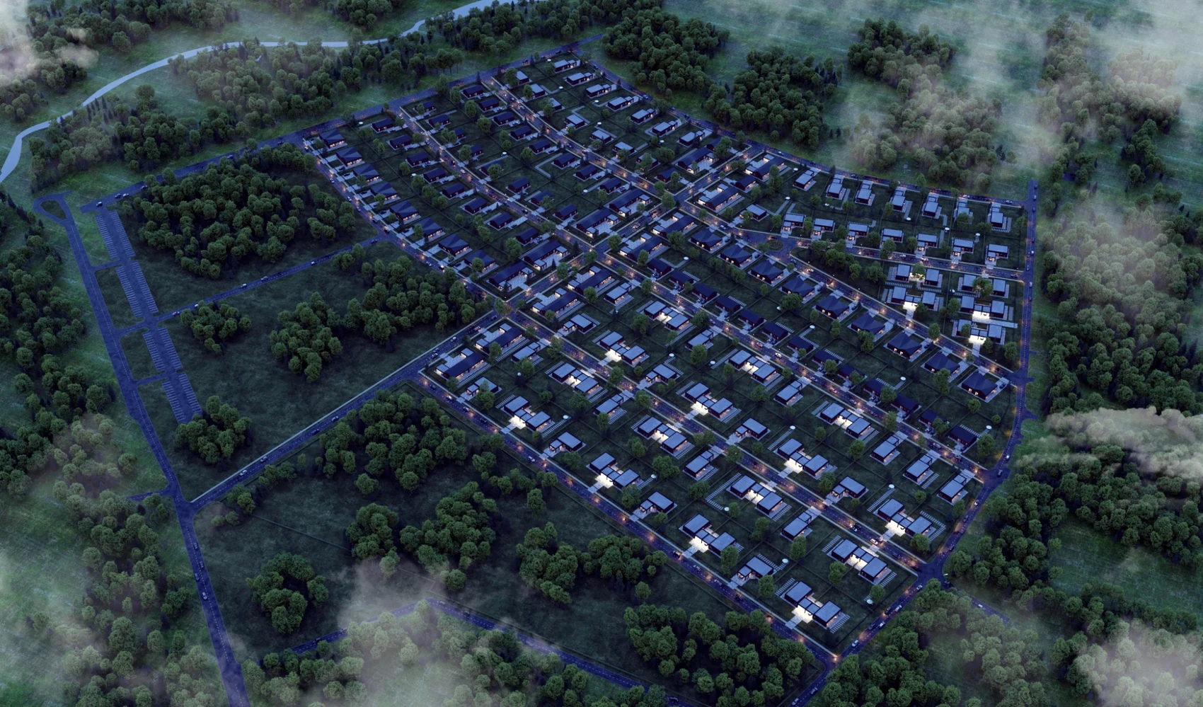 Residential developments concept illustration