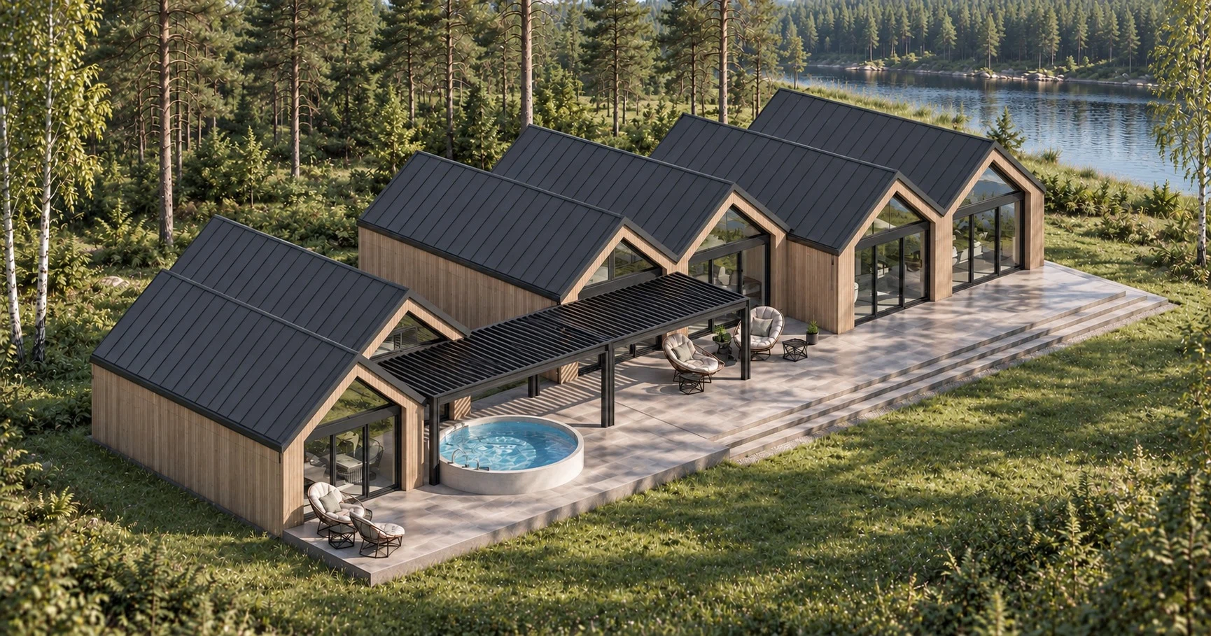 Original house and SPA site concept
