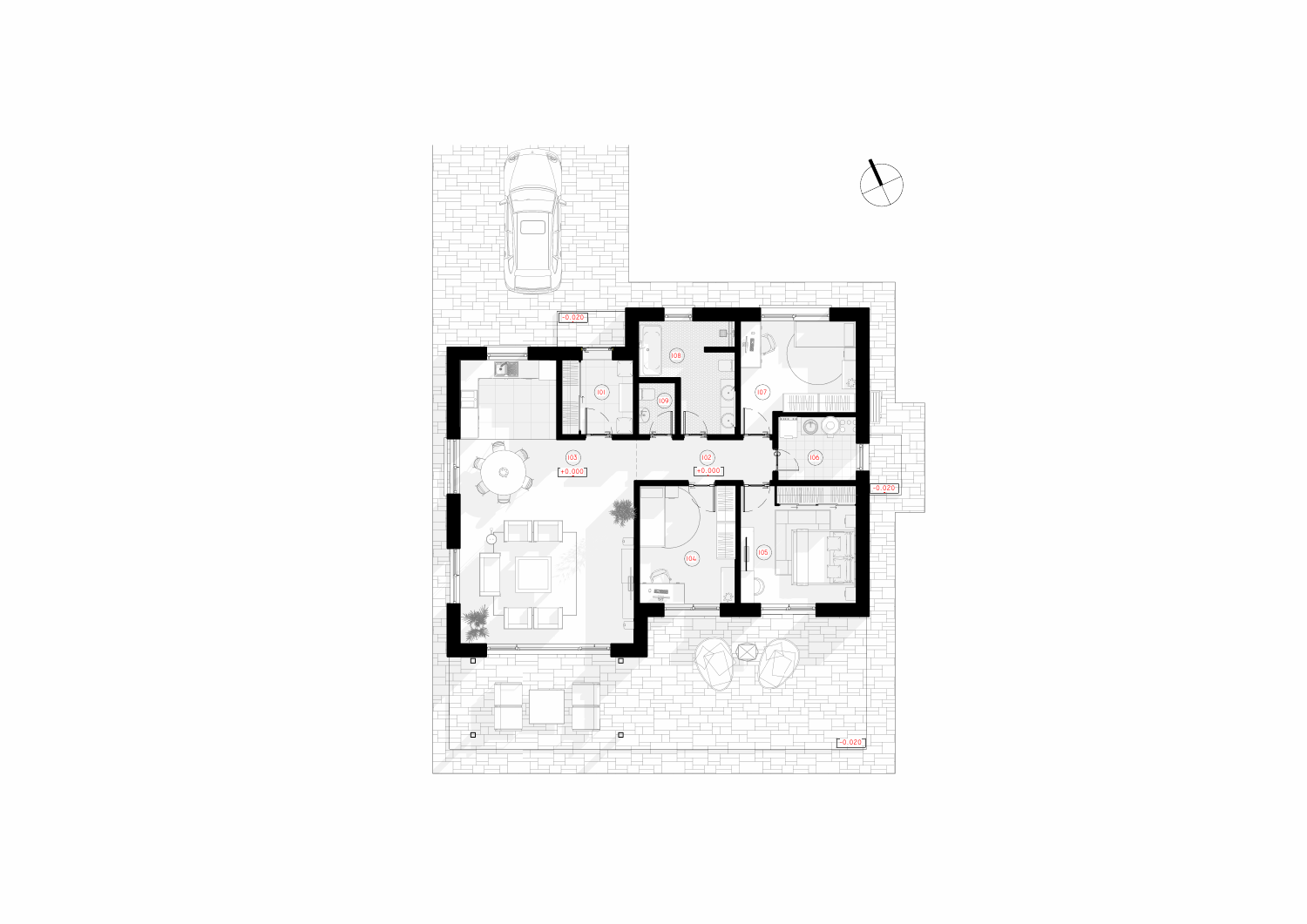 Escapement floor plan