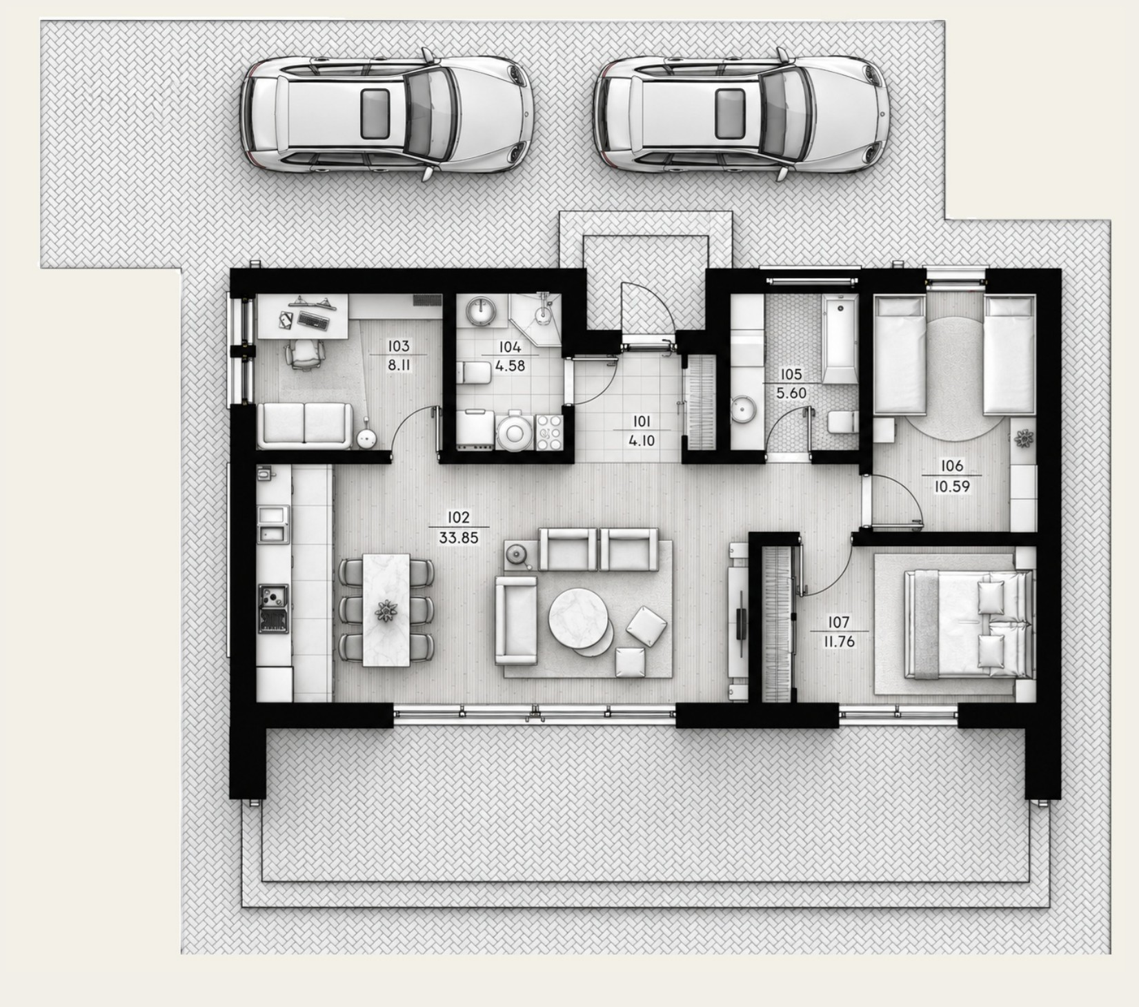 The Cupcake 80 - original reference floor plan