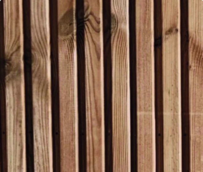 Thermally modified timber sample